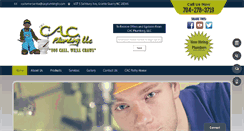 Desktop Screenshot of cacplumbingllc.com